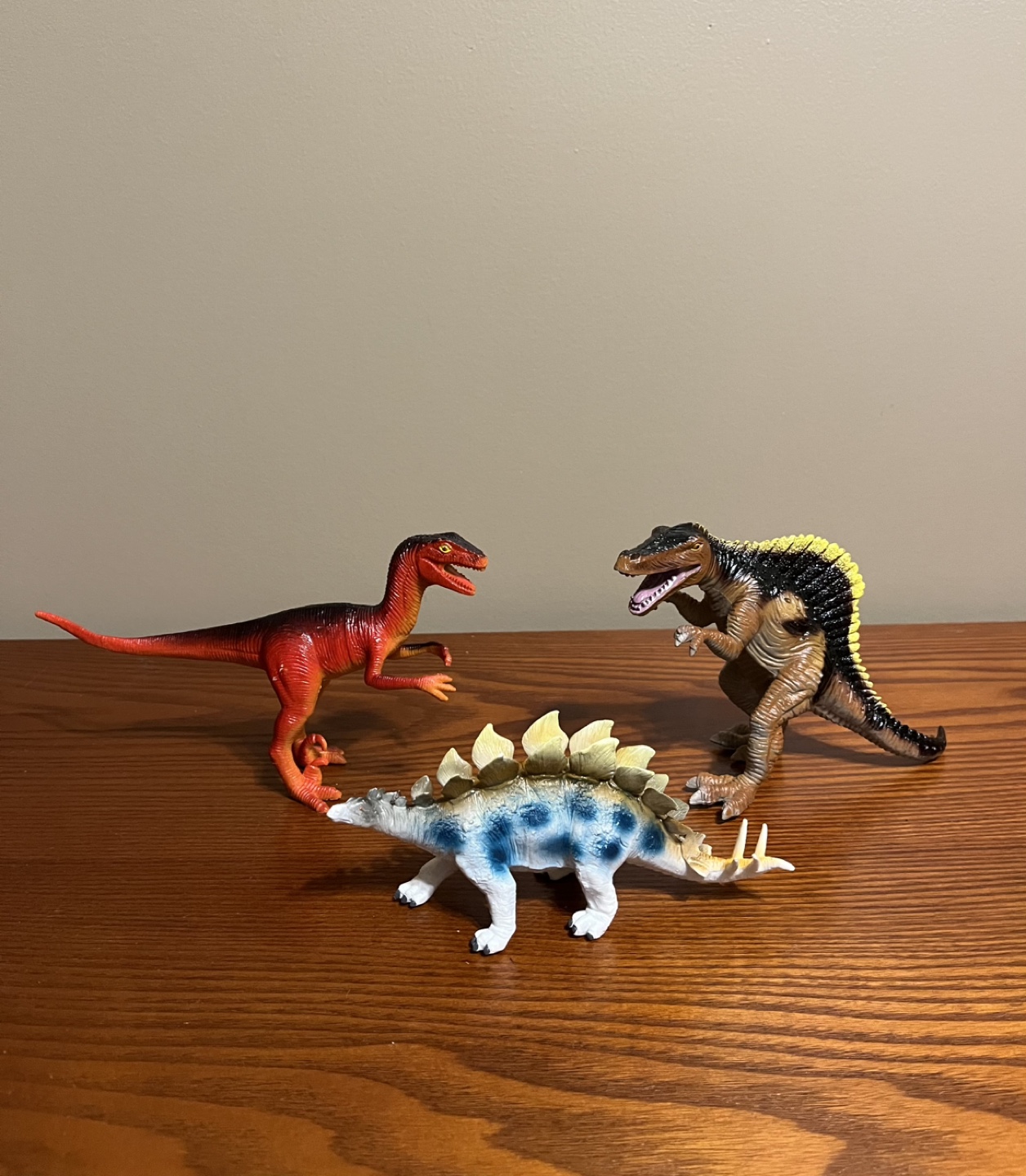 3 ASSORTED DINOSAUR FIGURES (2 are Vintage)