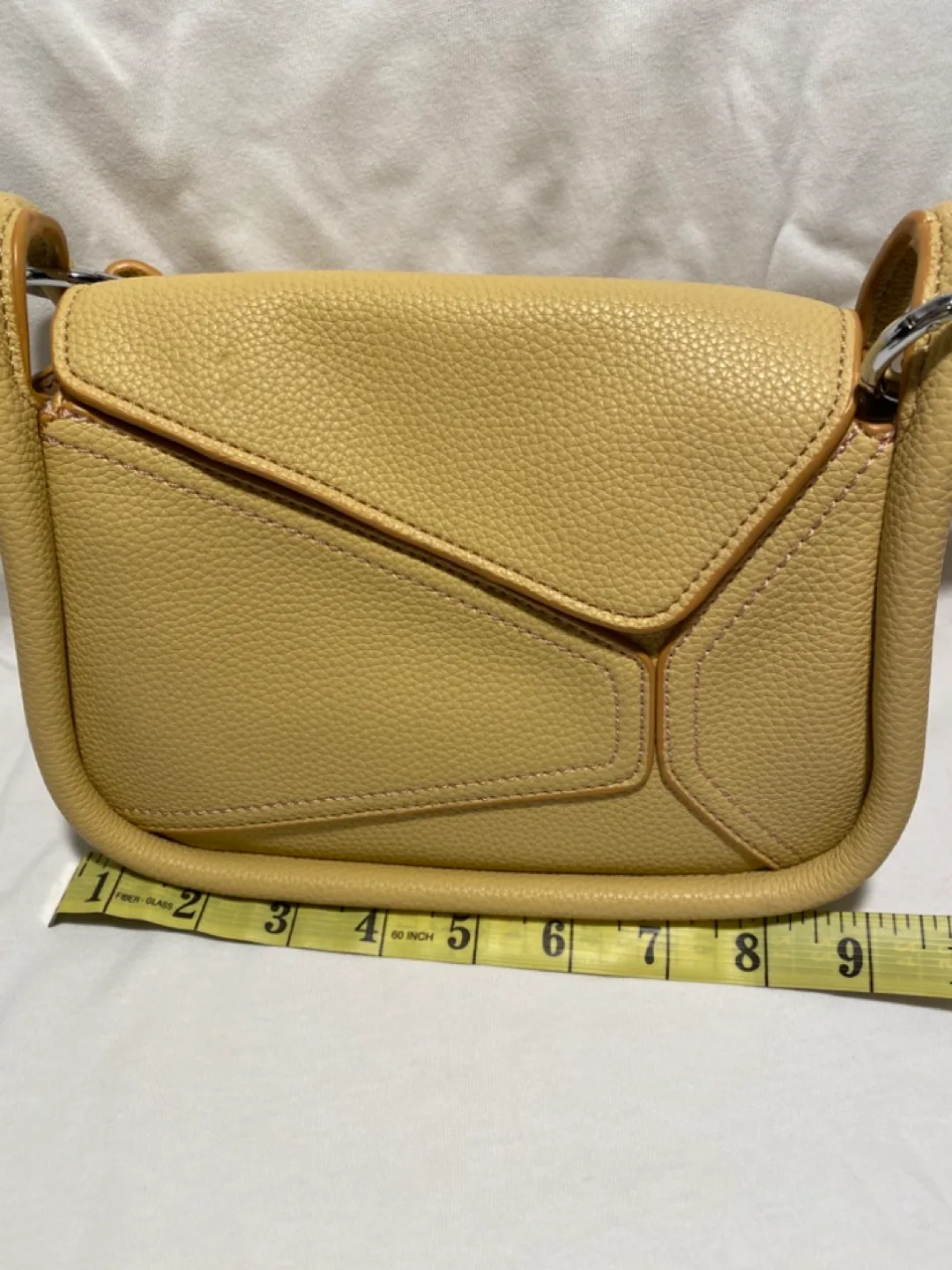 Pale Yellow Leather Crossbody Bag image indicator(3)