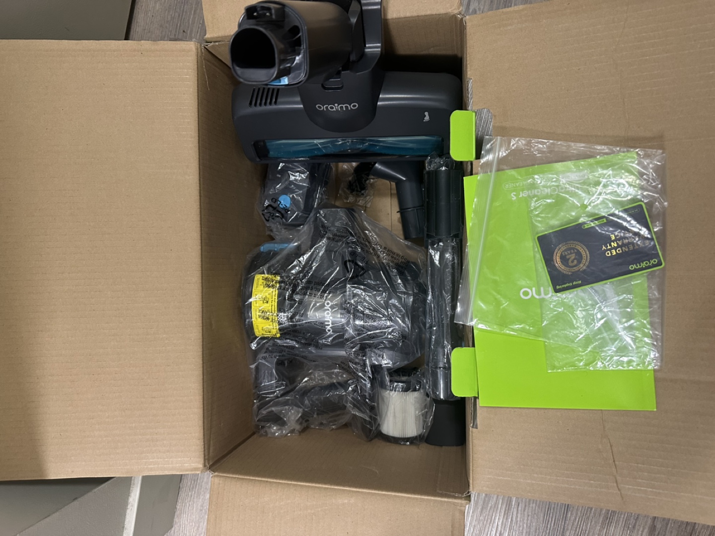 New Oraimo cordless vacuum with detachable battery. - photo 2