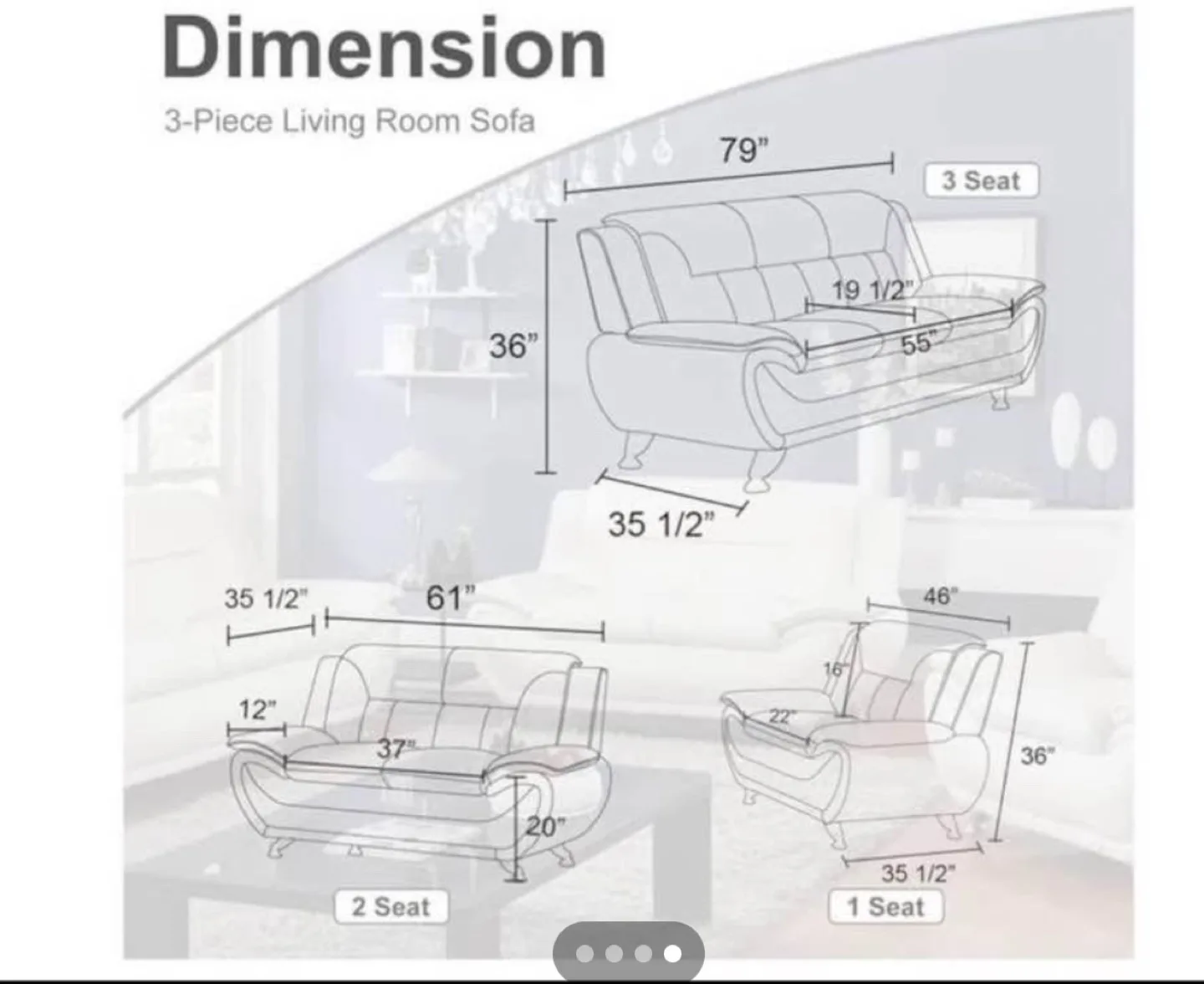 Brand new sofa and love seat in stock image indicator(2)