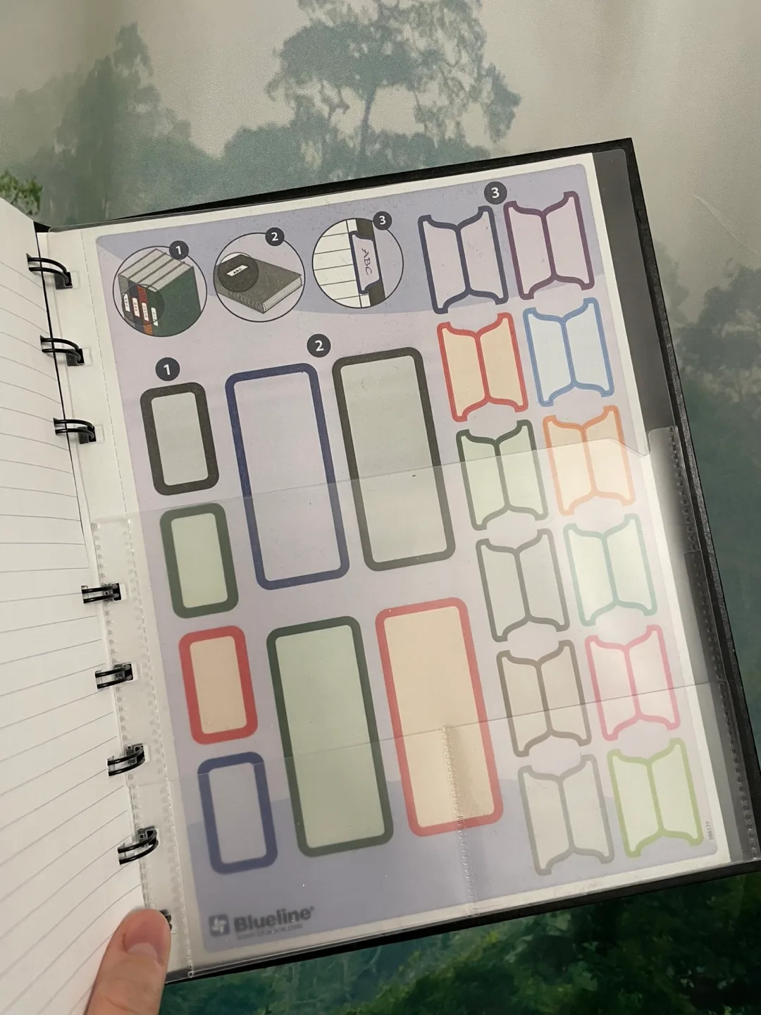 Blueline Black Notebook with Index and Dividers image indicator(4)