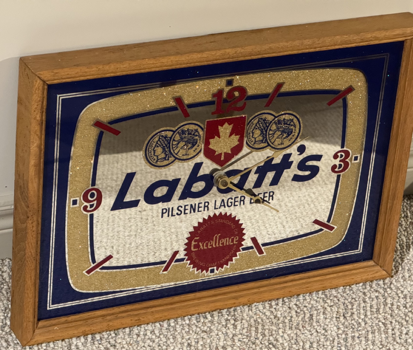 Vintage Labatt's Beer Clock - photo 2