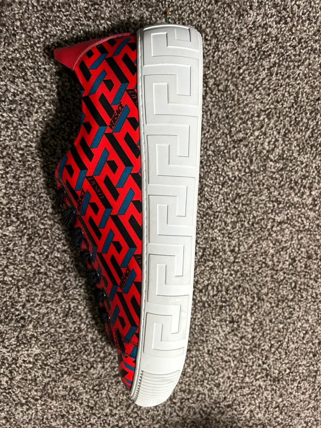 Versace Jeans Couture Red & Blue Pattern Sneakers image indicator(5)