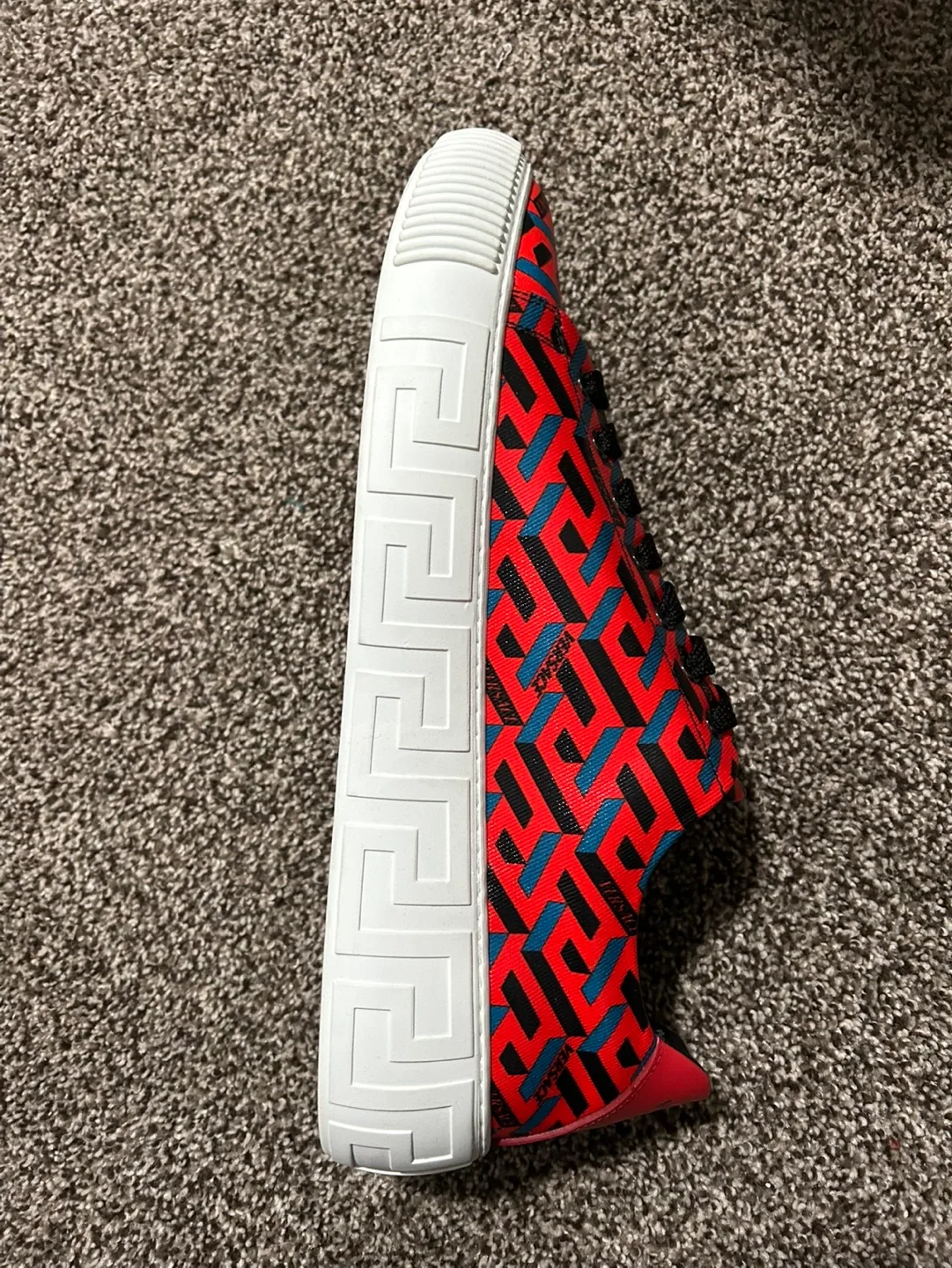 Versace Jeans Couture Red & Blue Pattern Sneakers image indicator(3)