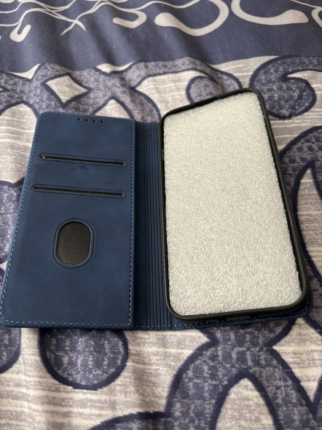 iPhone 13 Pro Max Wallet Case - Blue - photo 3