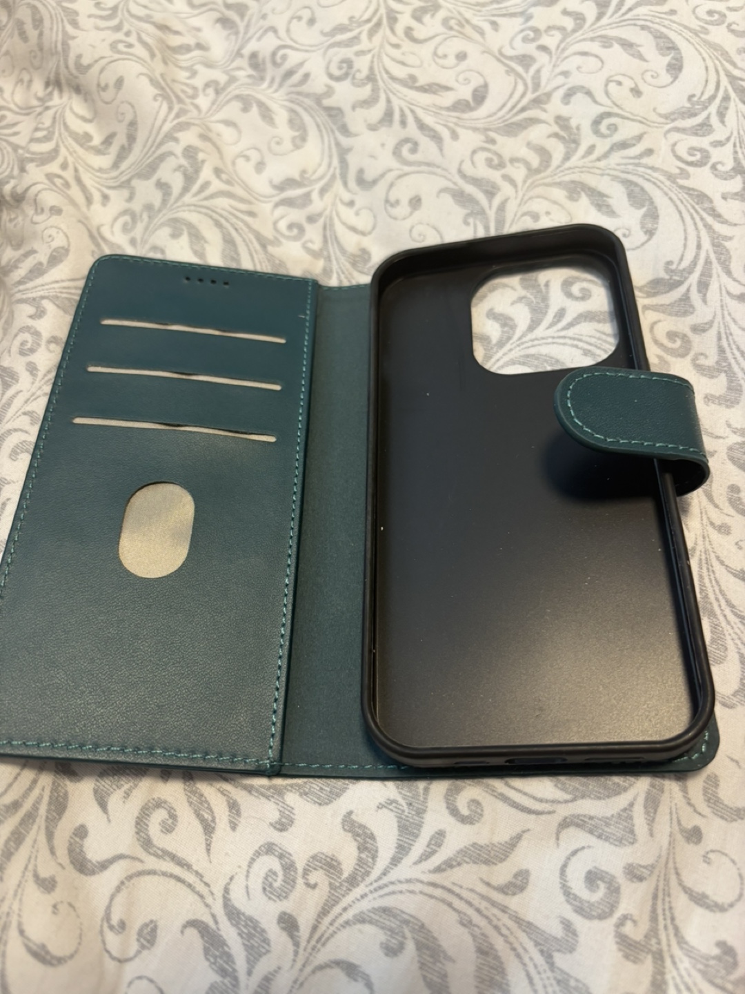 Teal iPhone 12/13 Wallet Case - photo 2