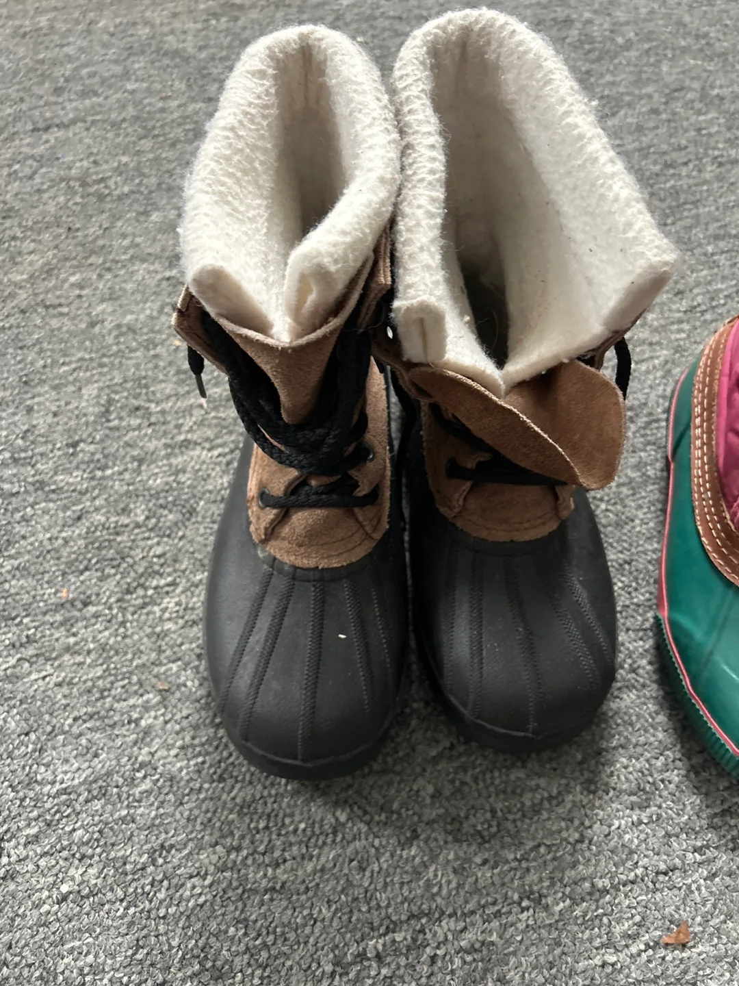 Girls' or boys Size 3 Insulated Duck Boots - 2 Pairs! image indicator(2)