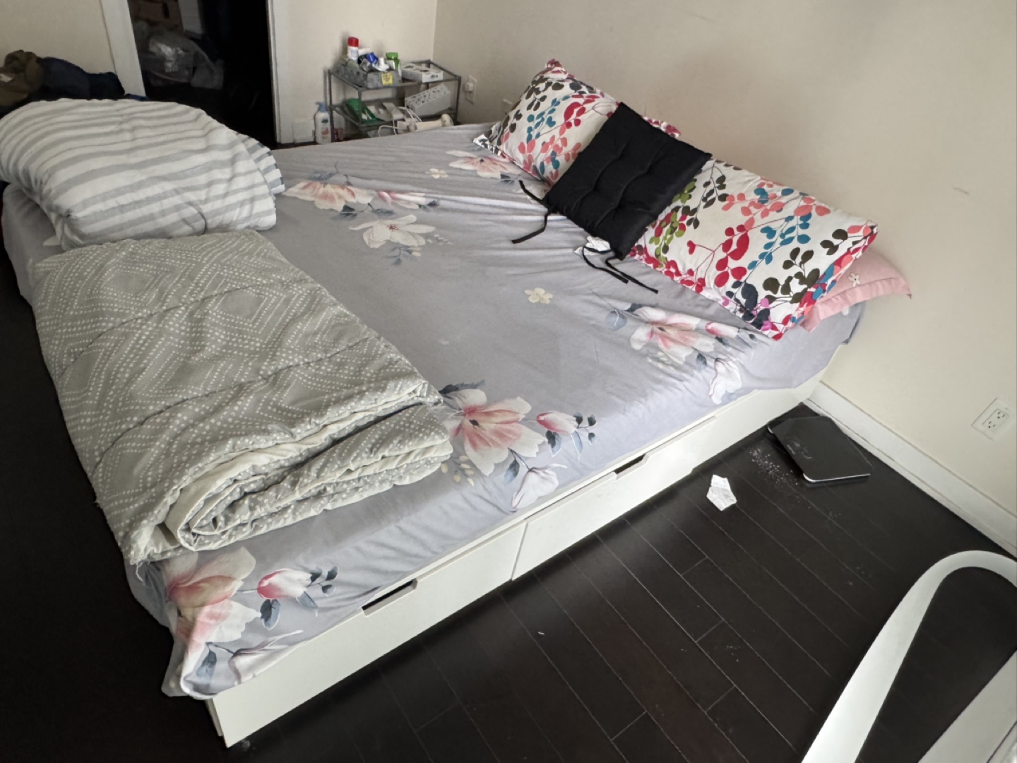 IKEA MALM White Queen Bed Frame with Storage - photo 2