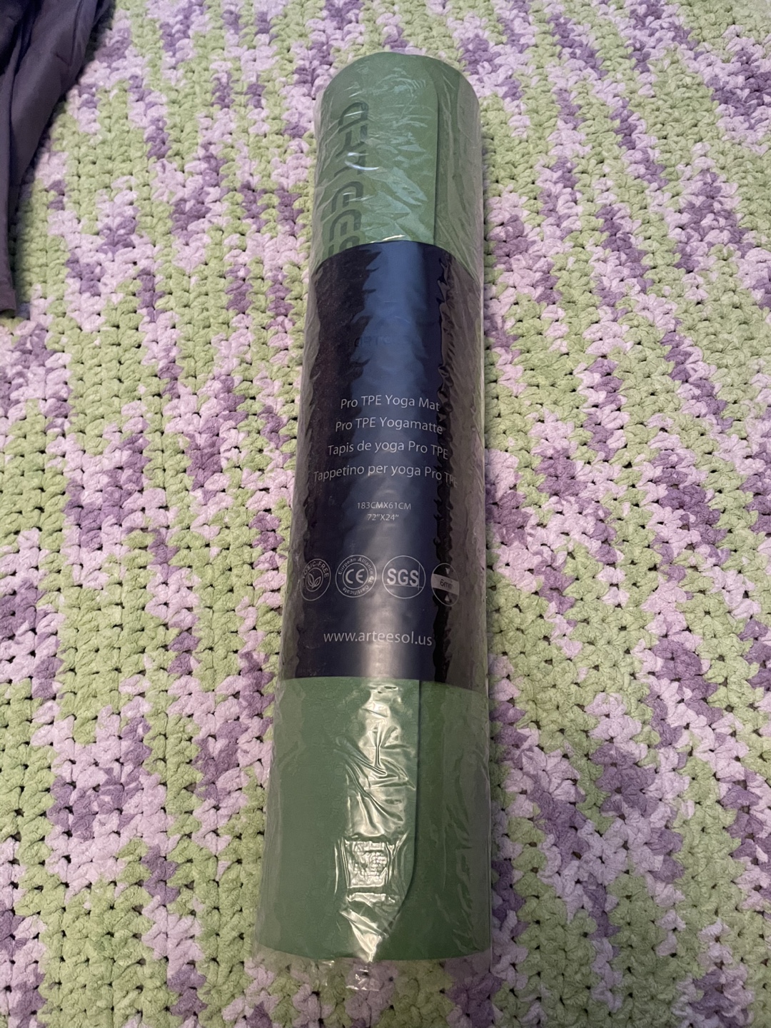 New Arteesol Pro TPE Yoga Mat - 72" x 24" - 6mm Thick