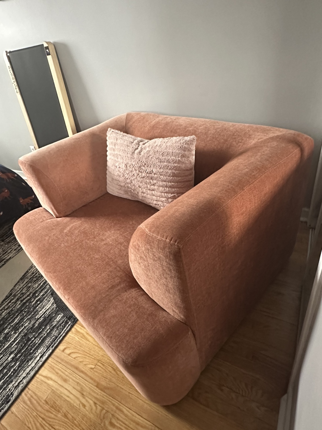 Coral Velvet Armchair - photo 4