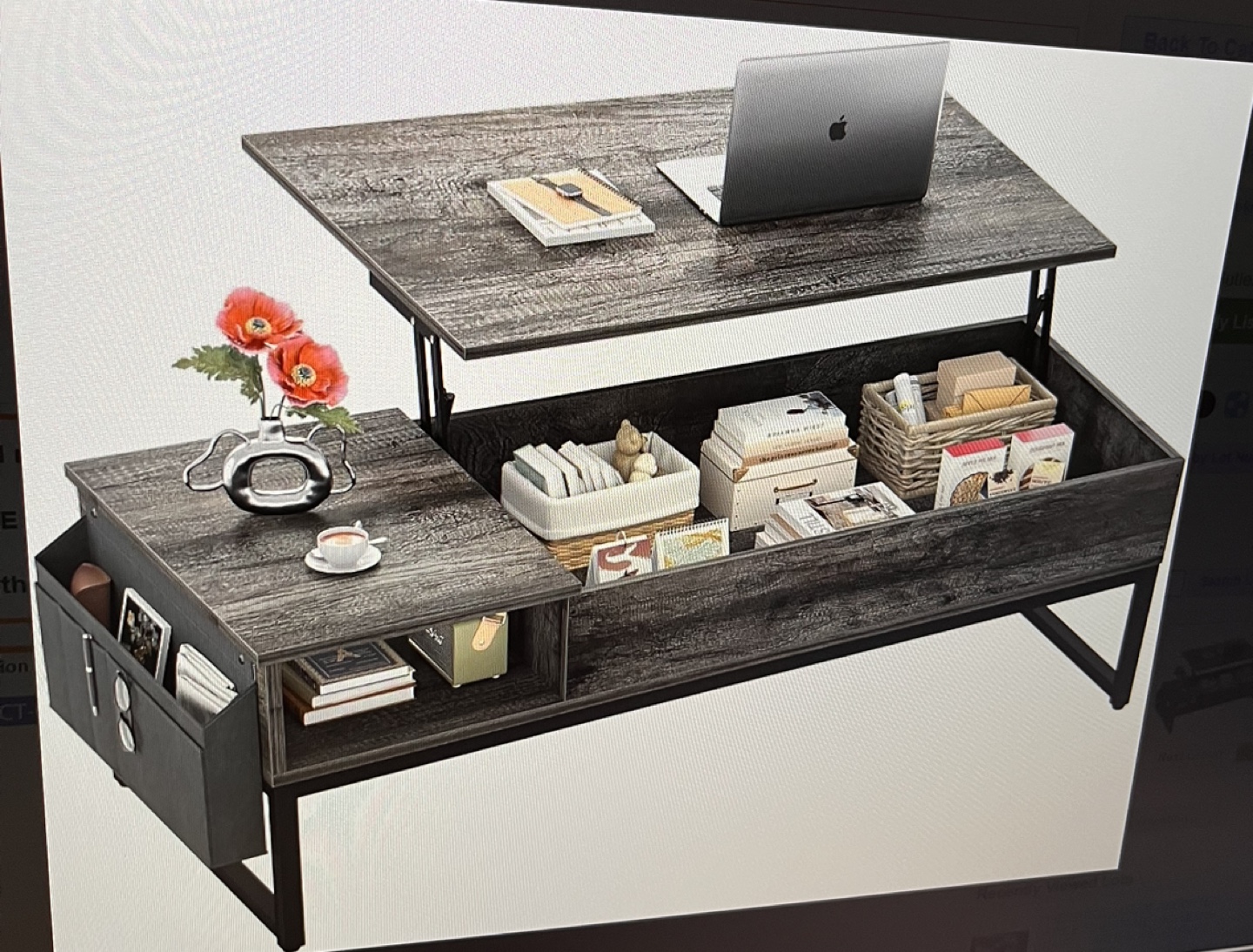 Lift-Top Coffee Table with Storage