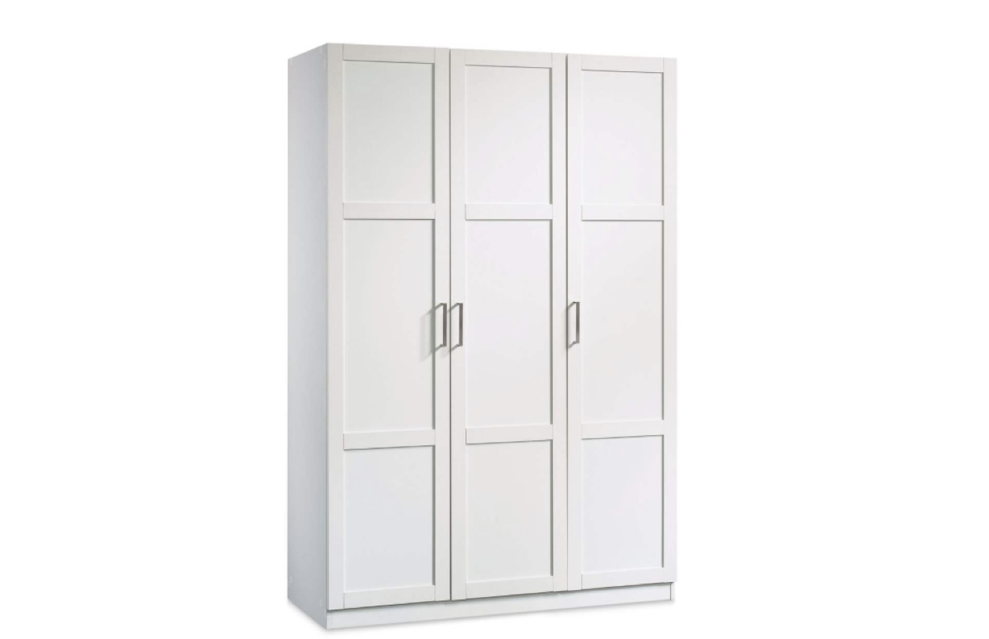 White 3-Door Wardrobe Armoire - photo 2