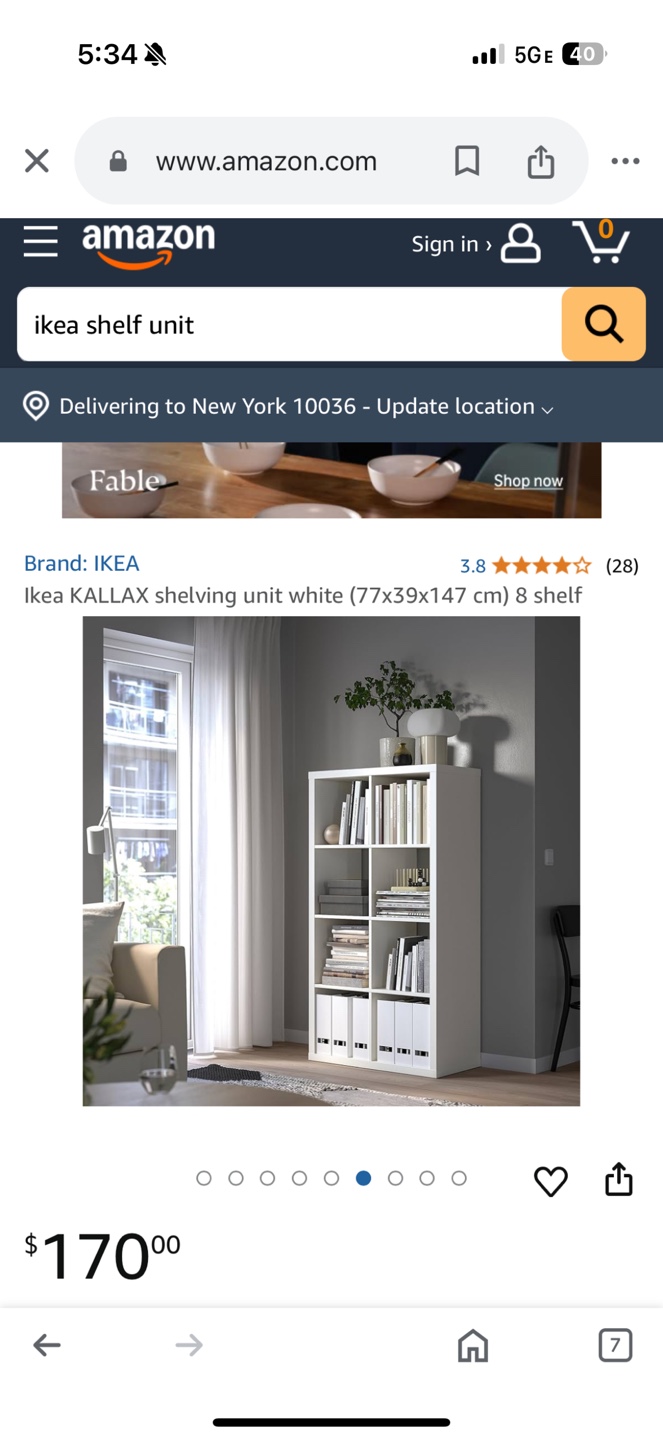 IKEA Kallax Shelving Unit - White - photo 2