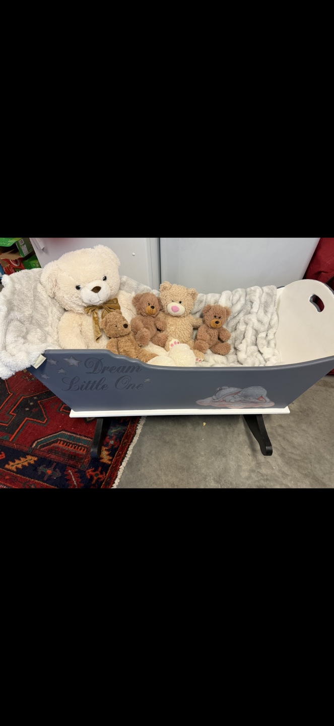 FREE Hand-painted Rocker Baby Cradle - photo 2