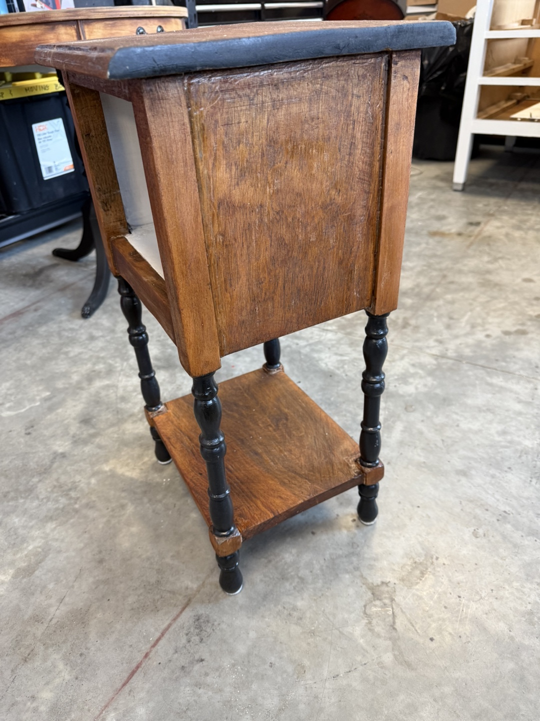 Rustic Wooden Nightstand - photo 2