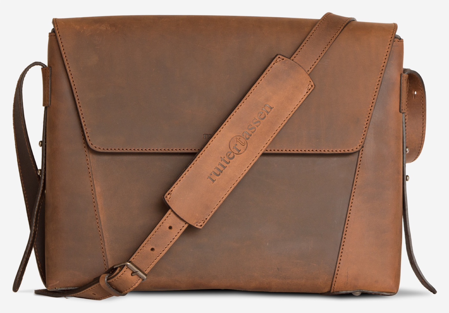 Ruitertassen Leather Messenger Bag