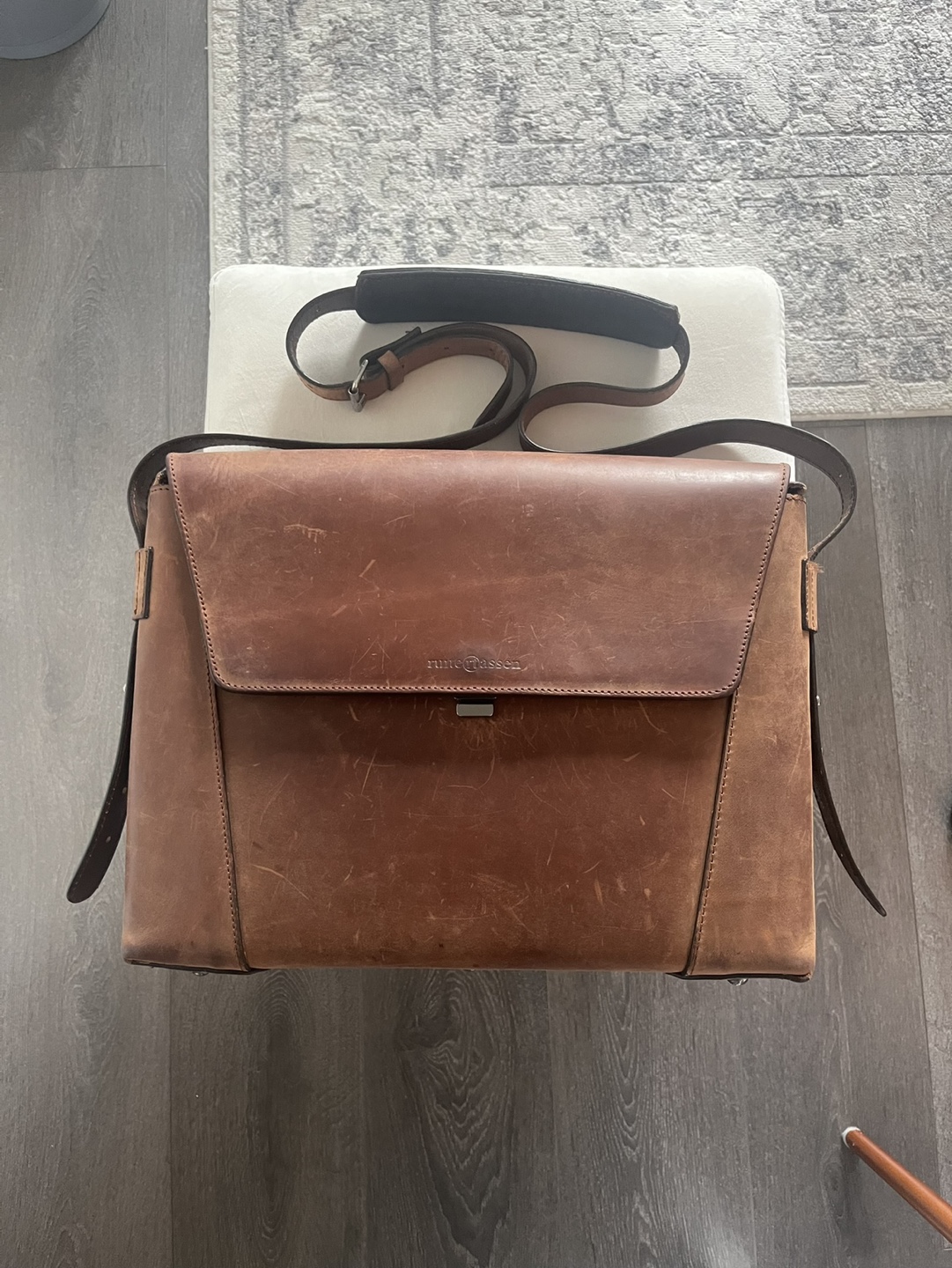 Ruitertassen Leather Messenger Bag - photo 3