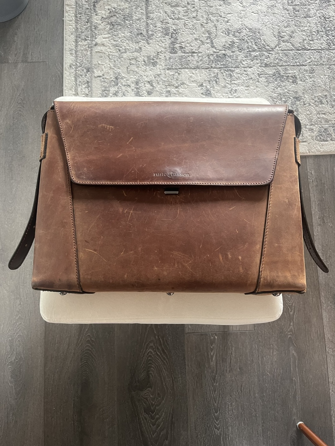 Ruitertassen Leather Messenger Bag - photo 4