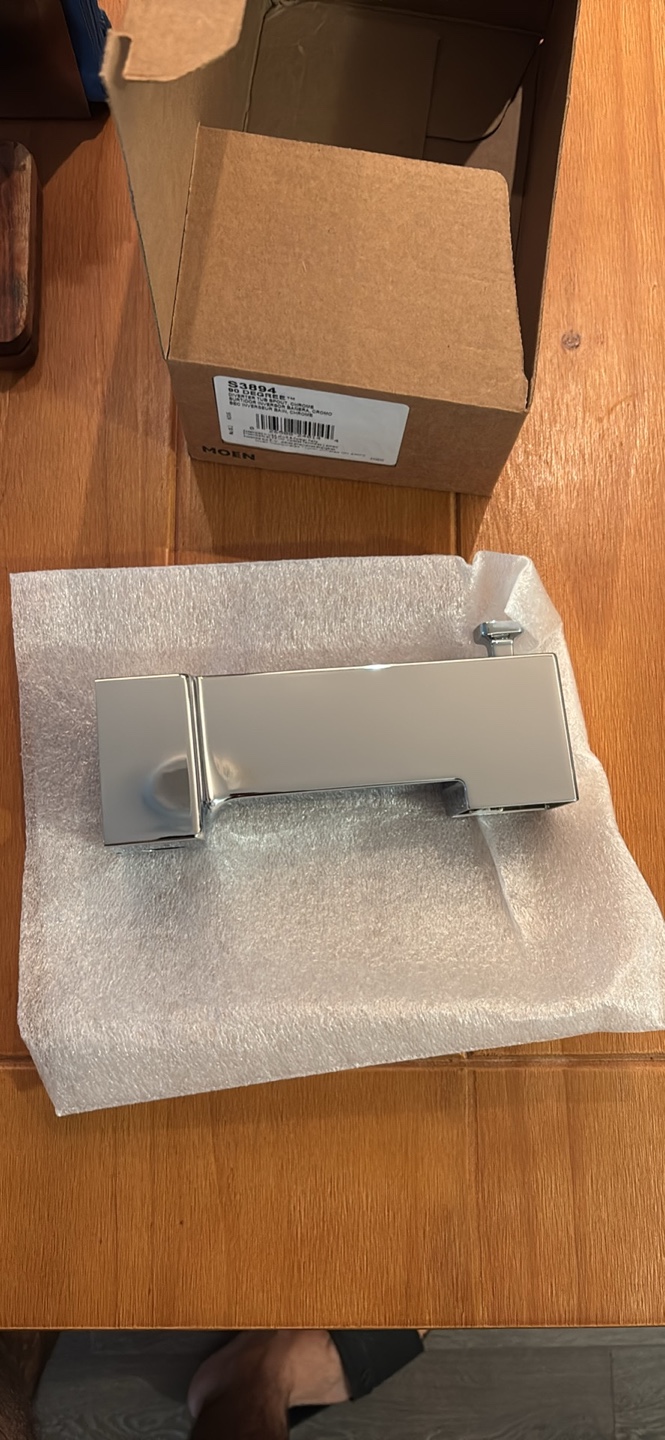 Moen S3894 90 Degree Diverter Tub Spout, Chrome - photo 2