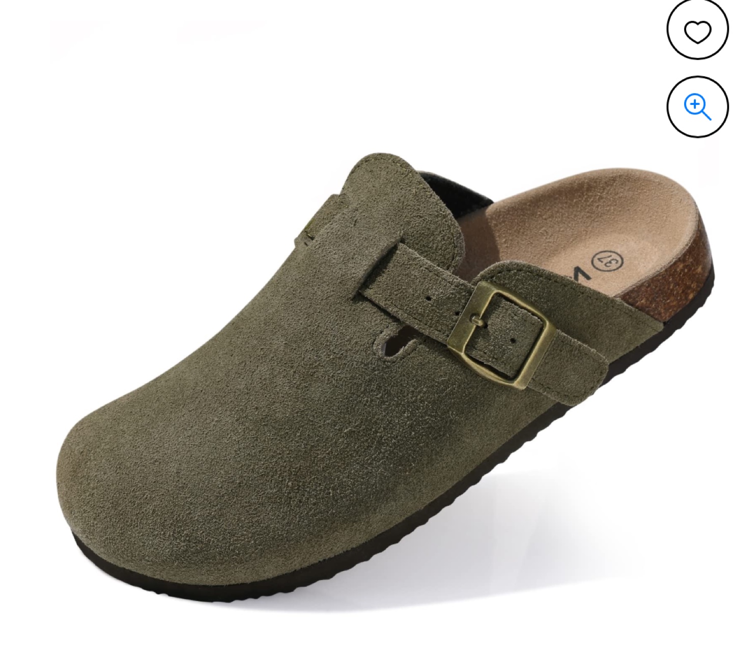 KIDMPI unisex Suede Clogs - Size 43