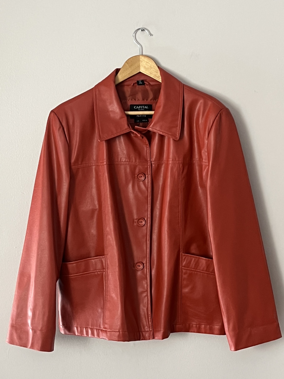 Capital Pacific Women's Red Leather Jacket