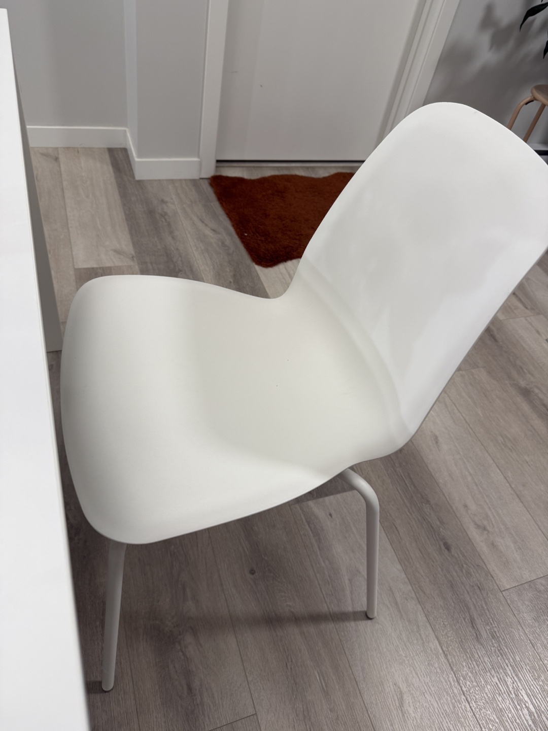 White IKEA Dining Table and Four Chairs - photo 4
