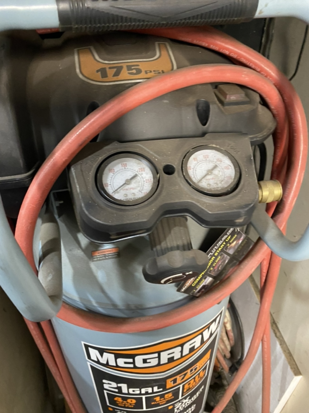 McGRAW 21 Gallon 175 PSI Air Compressor - photo 3
