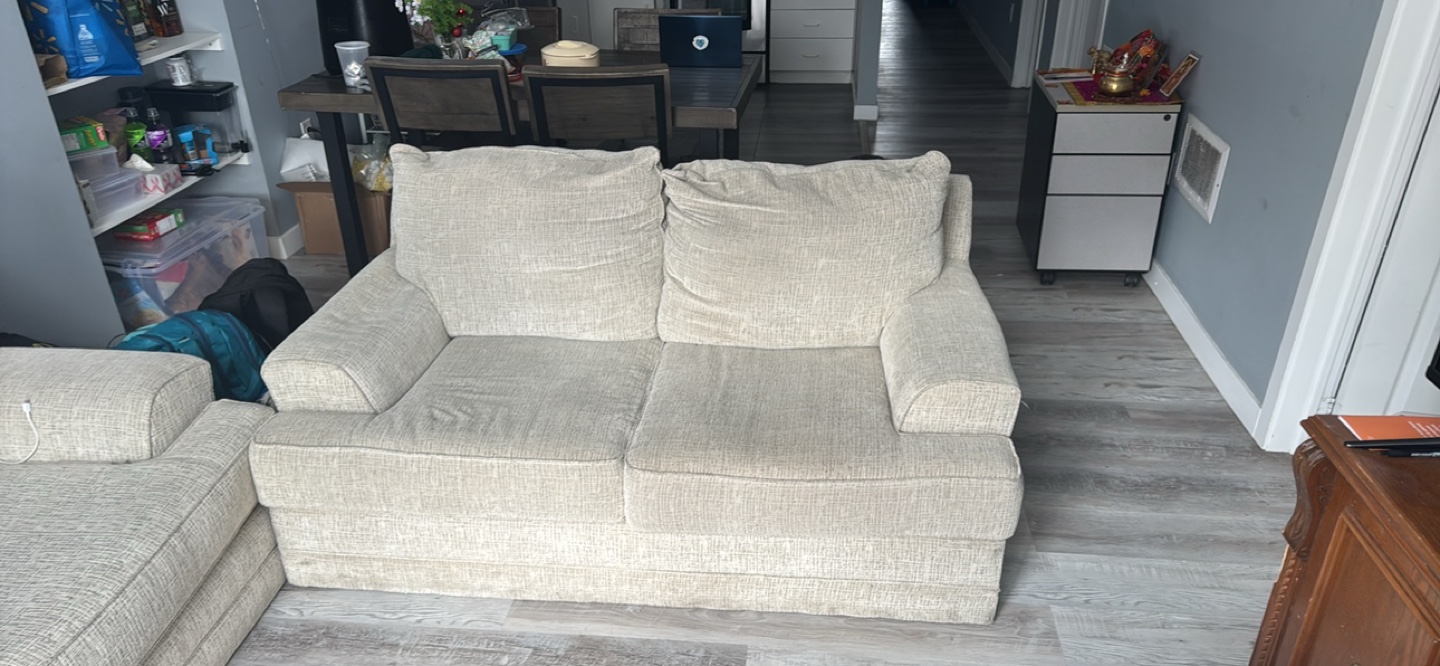Beige Fabric Sofa Set 5 seater - photo 2