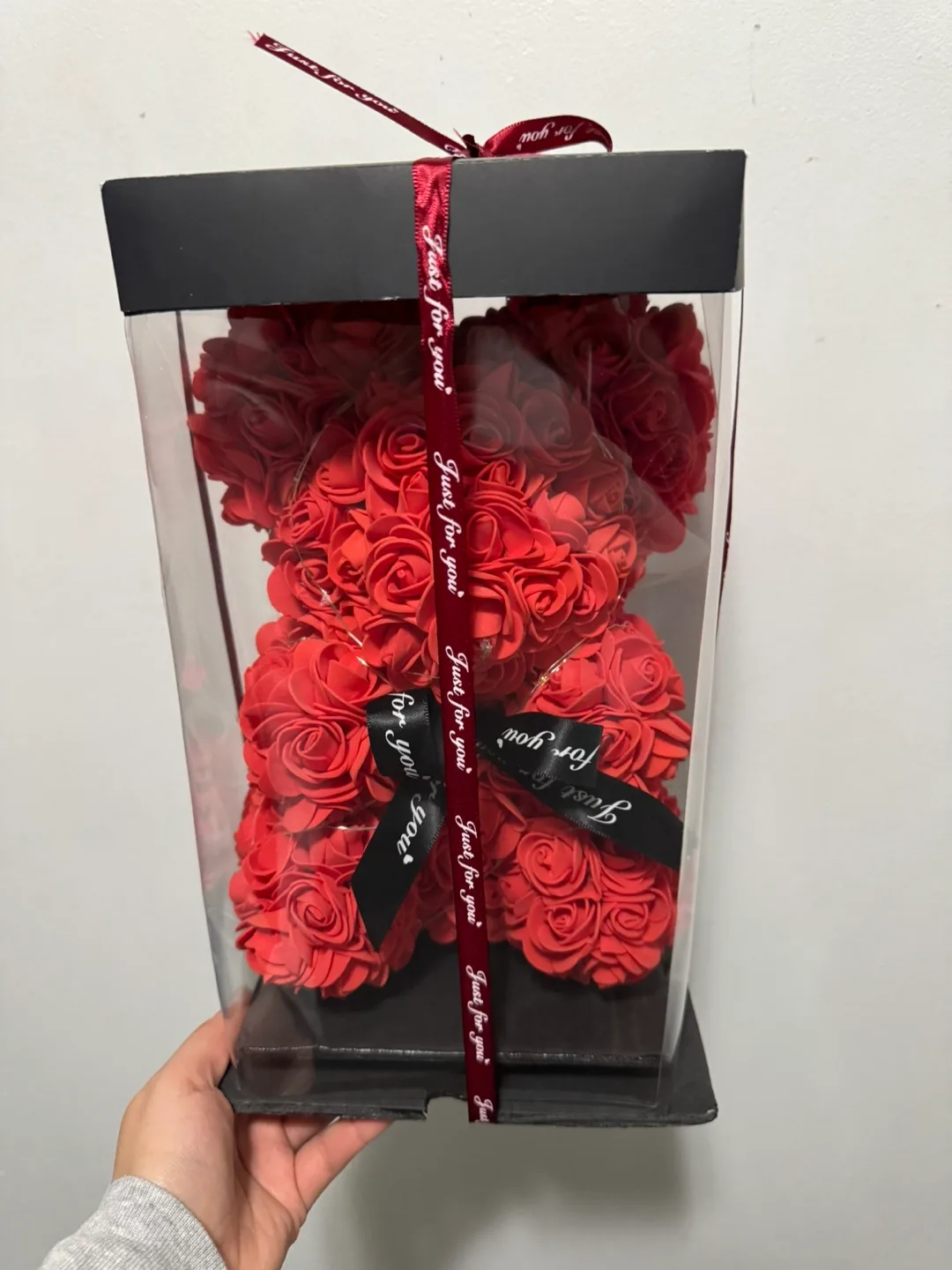 Rose Bear with LED Lights image indicator(2)