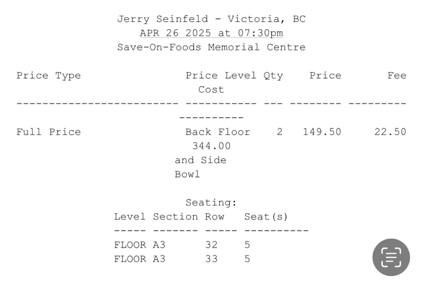 Jerry Seinfeld Show - April 26th - photo 2