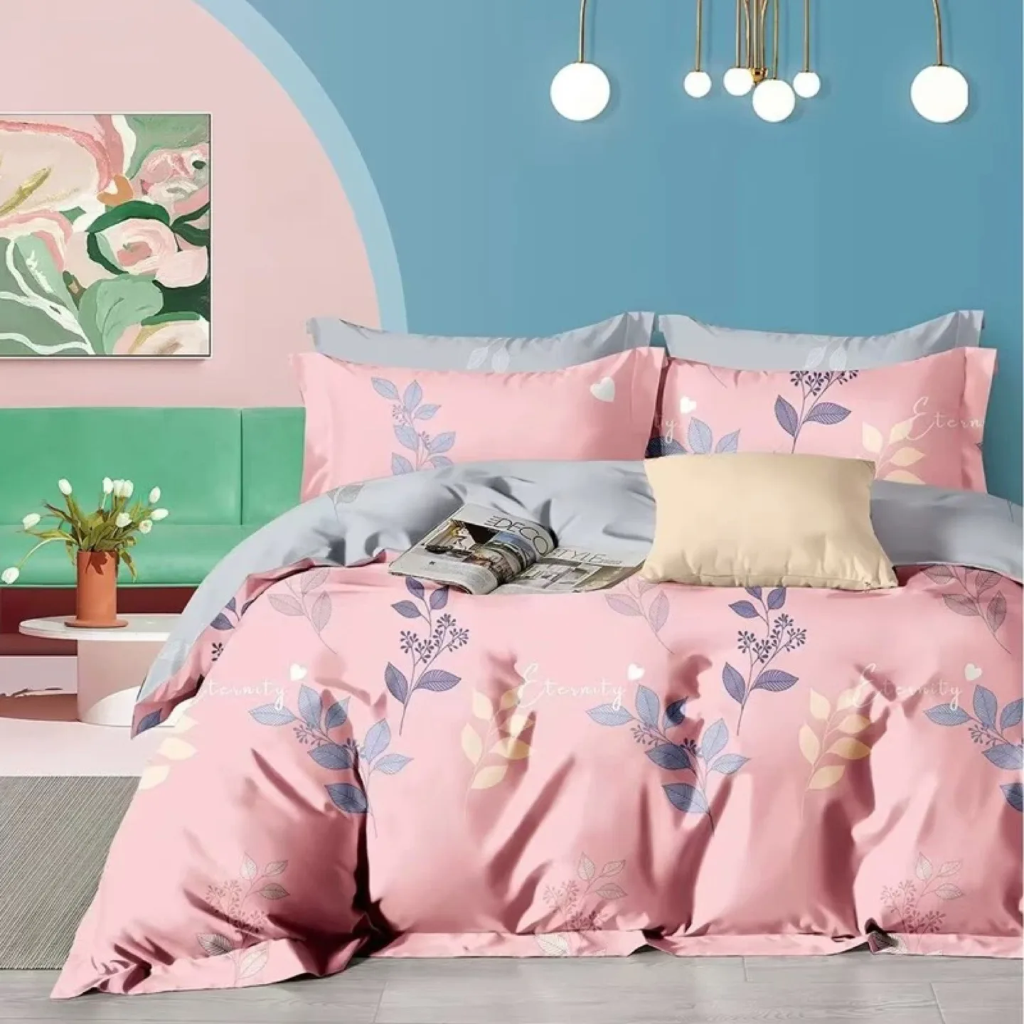 3-Piece Floral Bedding Set, Queen Size image indicator(3)