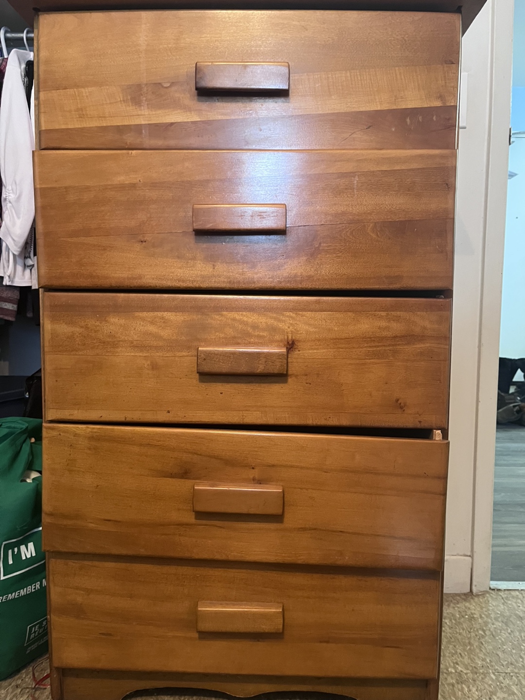 Five-Drawer Wooden dresser
