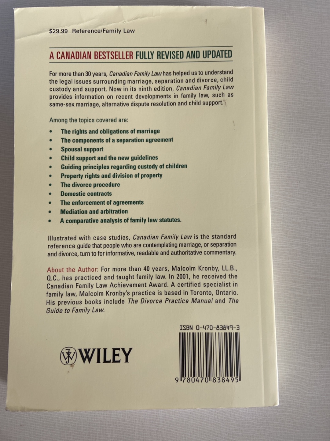 Canadian Family Law 9th Edition Textbook - photo 2