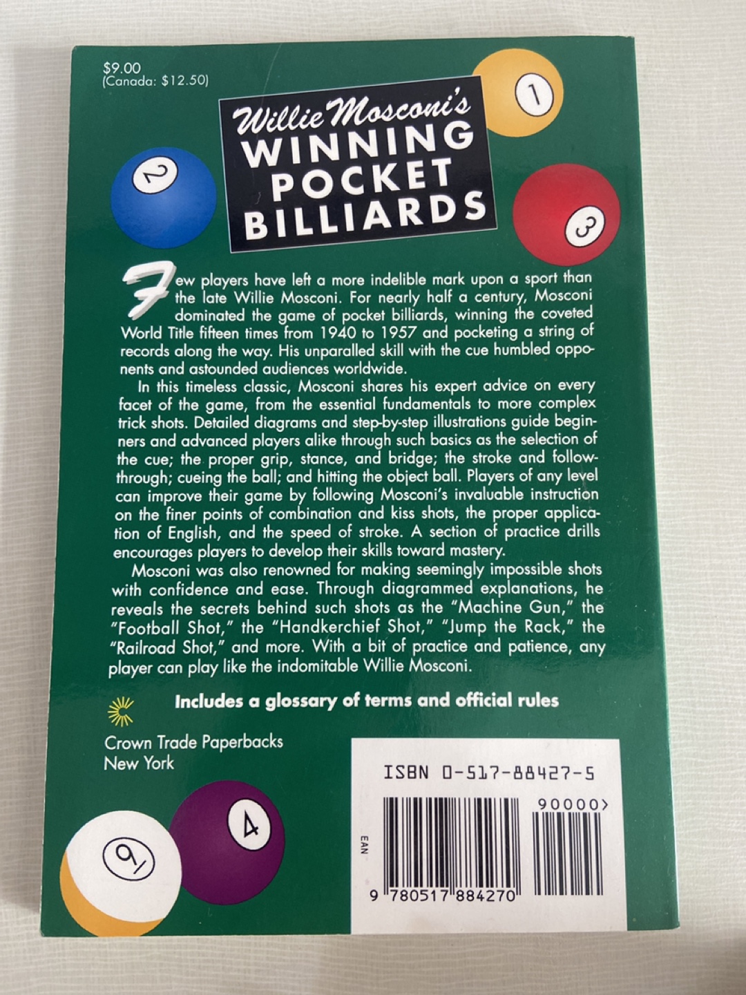 Willie Mosconi's Winning Pocket Billiards - photo 2