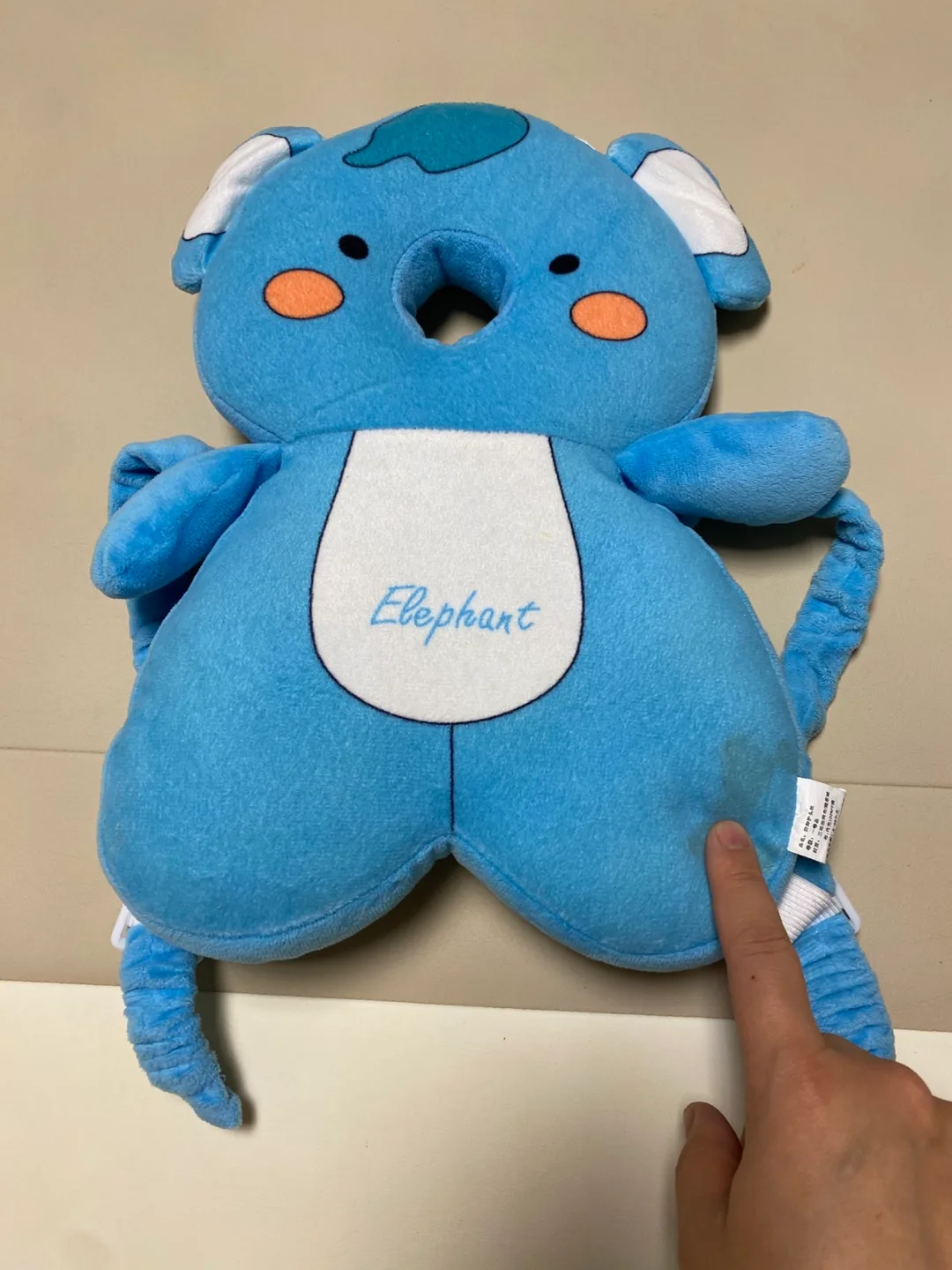 Elephant Baby Head Support Pillow thumbnail