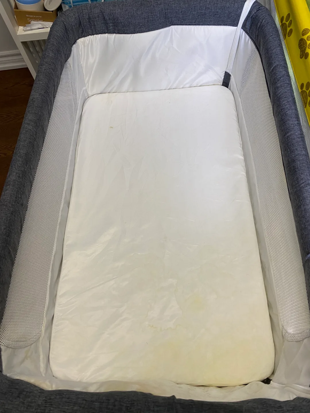 Baby bassinet with stand, grey image indicator(3)