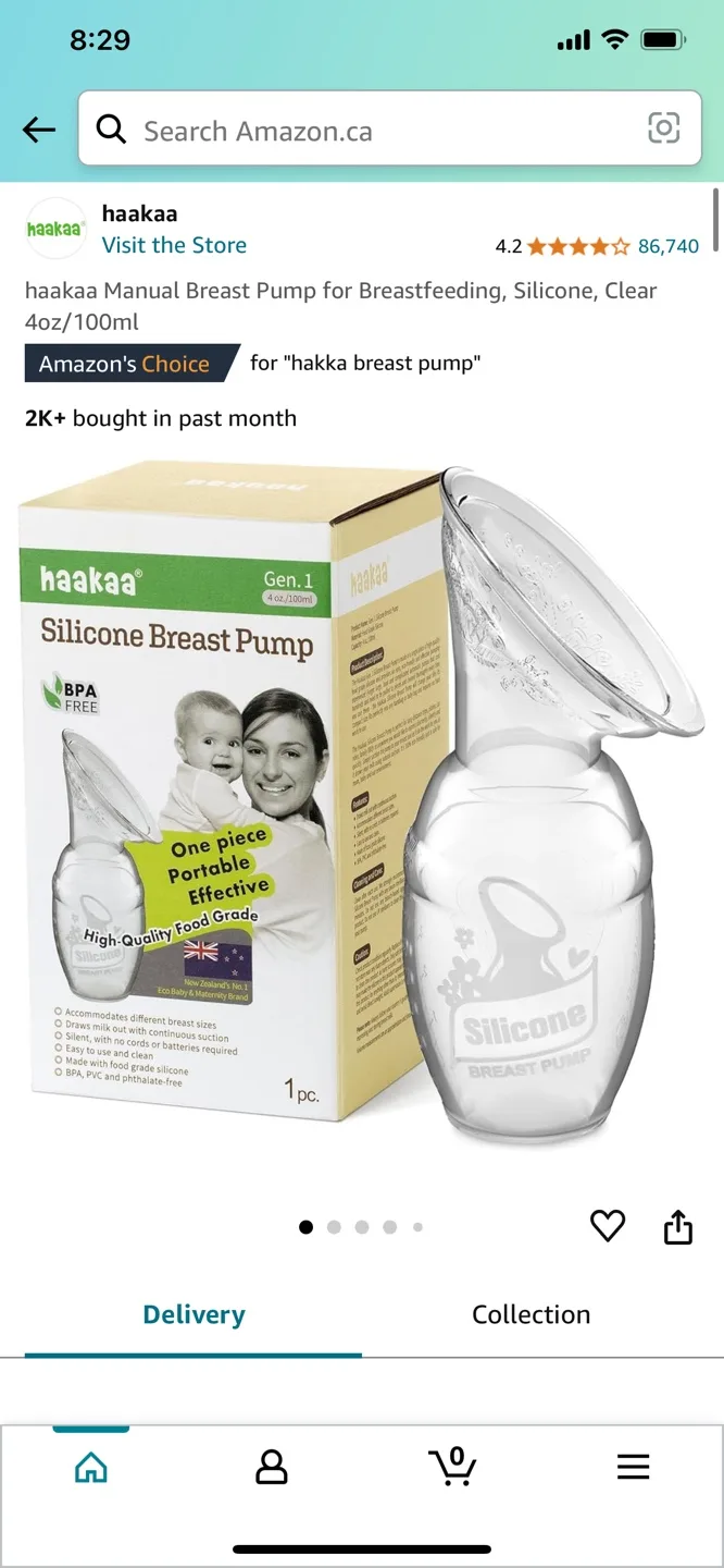 Haakaa Silicone Breast Pump - Gently Used image indicator(2)