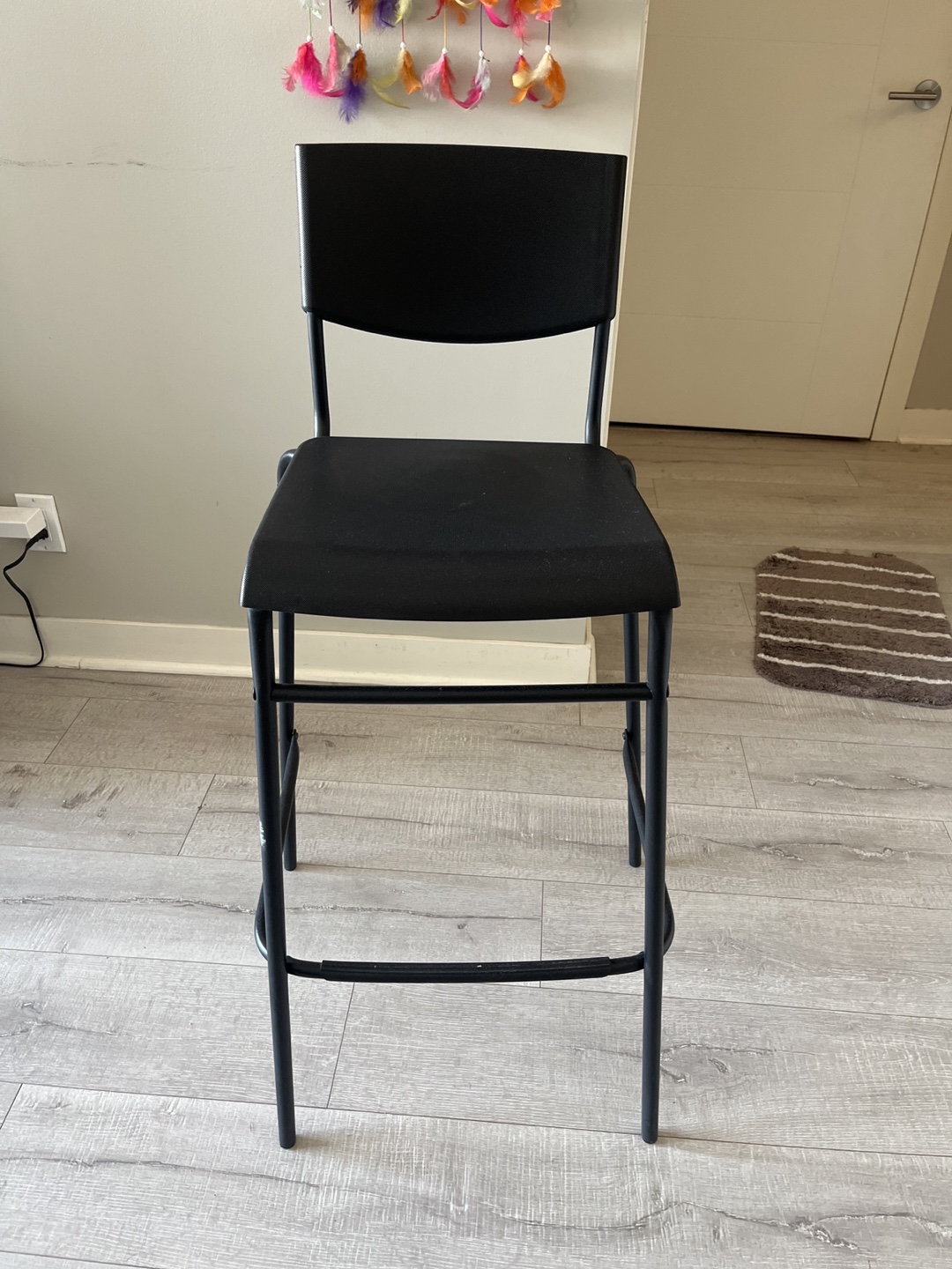 IKEA Black Counter Height Stool