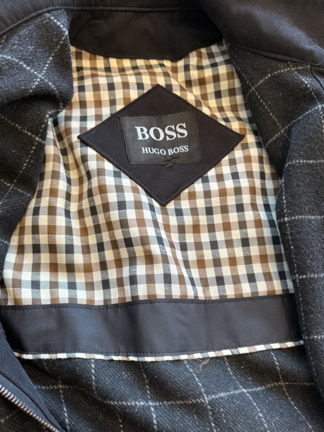 Hugo Boss Men's Black Trench Coat