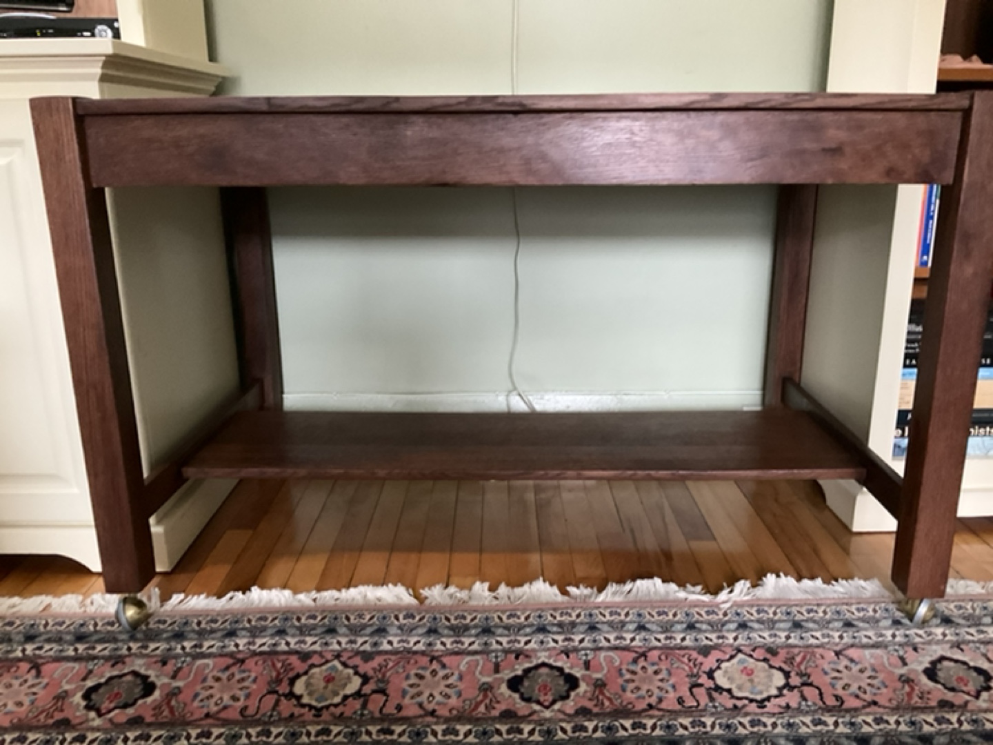 Solid Wood Writing Desk with Lower Shelf - photo 3