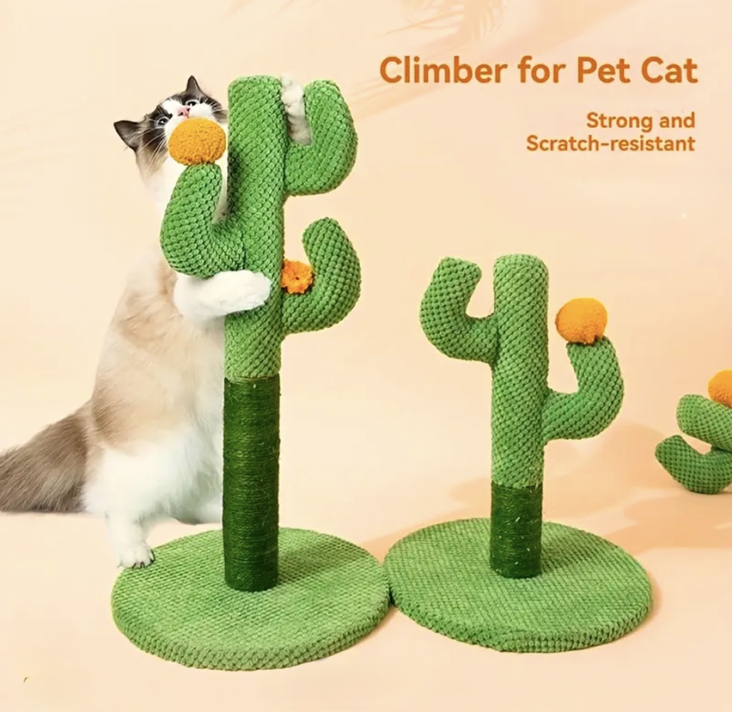 Cactus Cat Climber Toy/ Scratcher