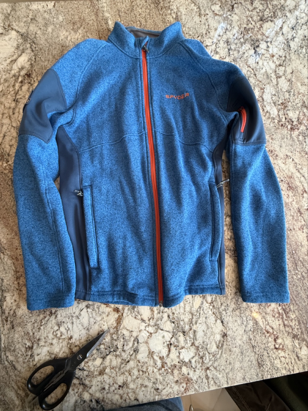 Spyder Men's Blue Fleece Jacket