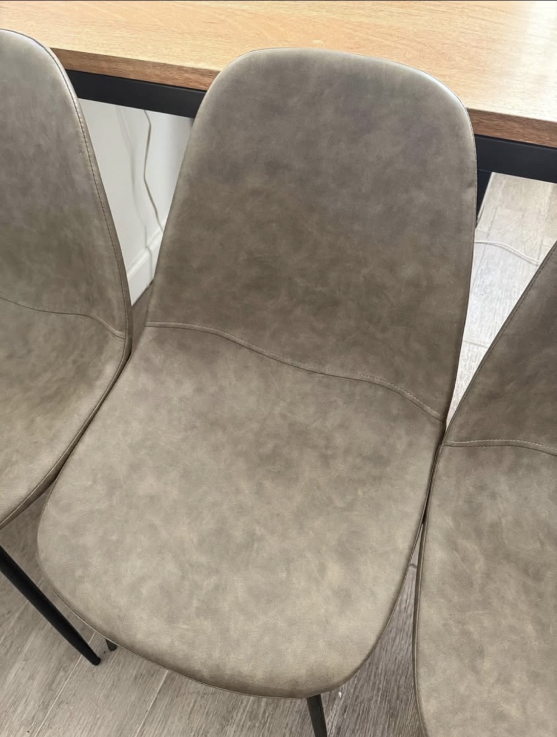 4 All Modern Kody Vegan Leather Side Chairs - photo 2