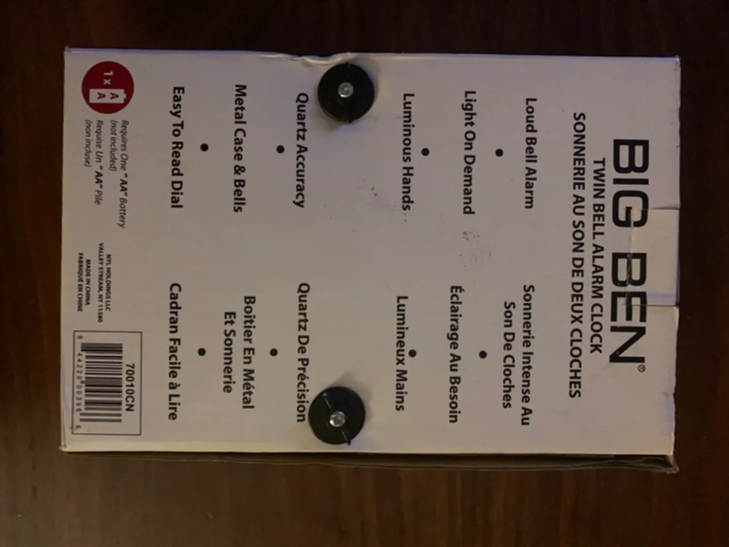 BIG BEN Twin Bell Alarm Clock image indicator(2)