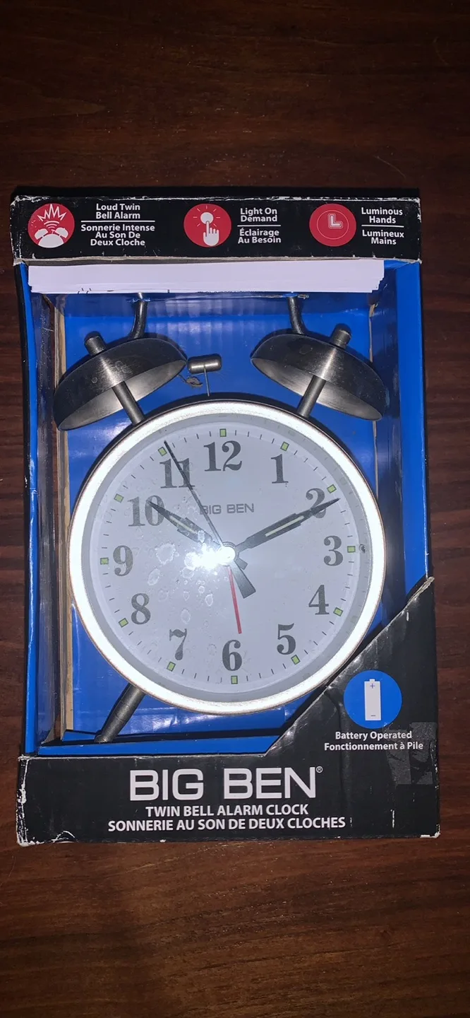 BIG BEN Twin Bell Alarm Clock image indicator(4)