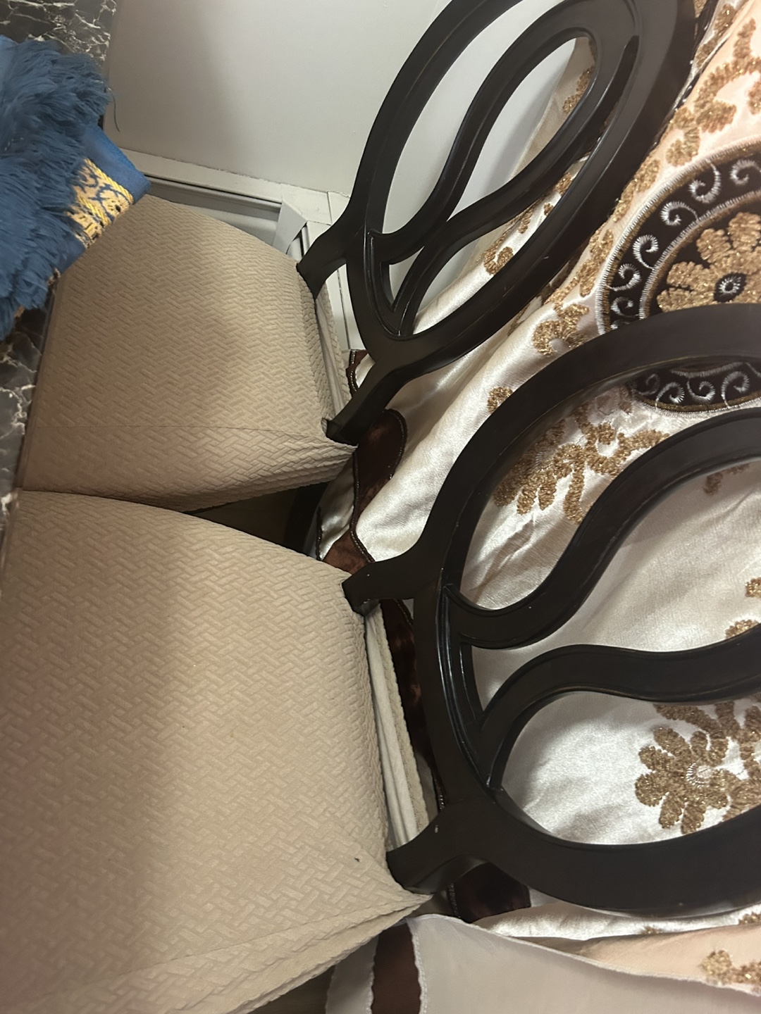 4 Dark Brown Dining Chairs - photo 2