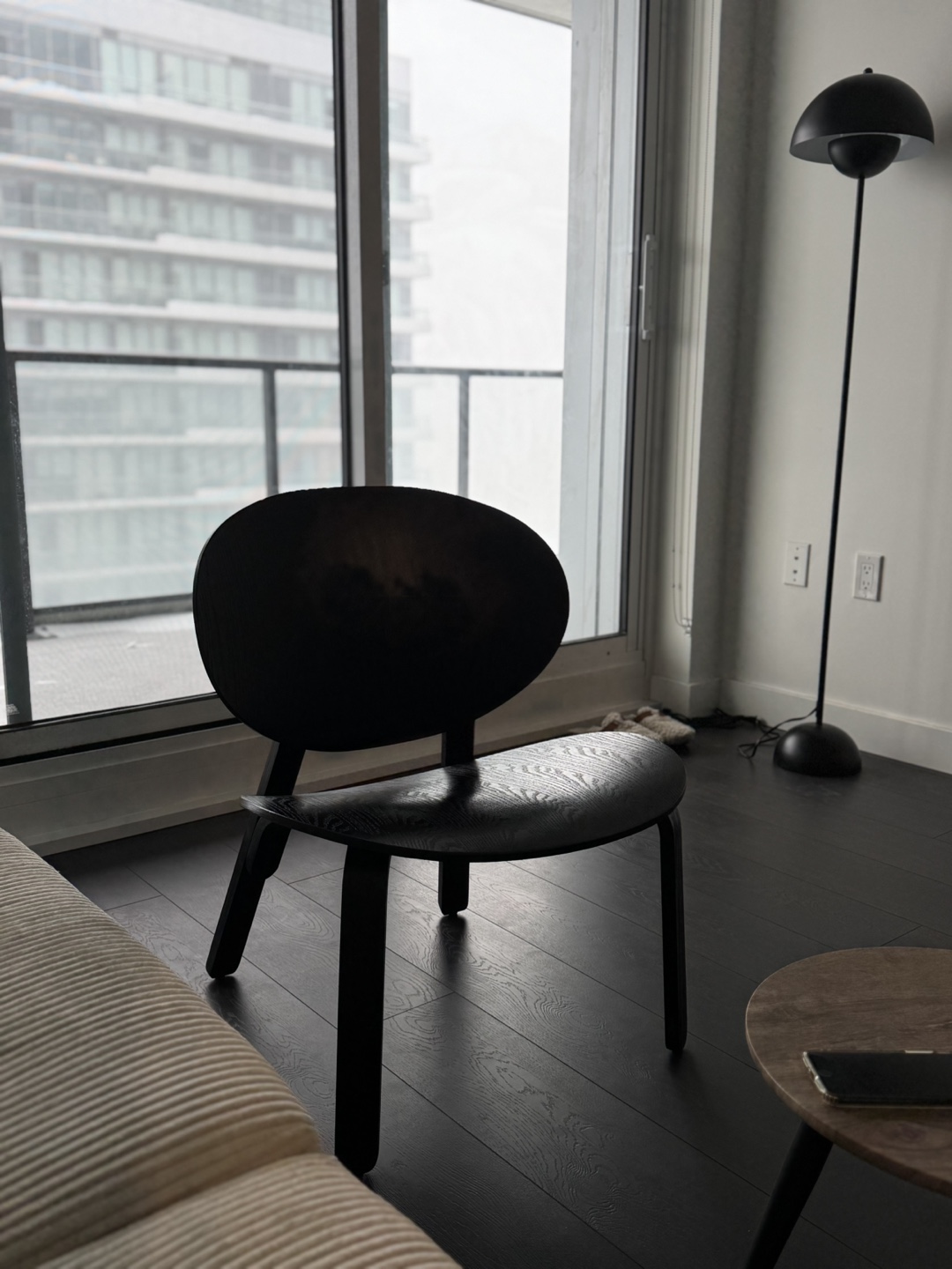 ikea Black Wooden Chair - photo 2