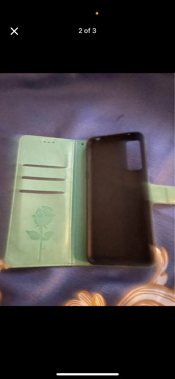 Mint Green Rose Phone Case with Ring Holder image indicator(2)