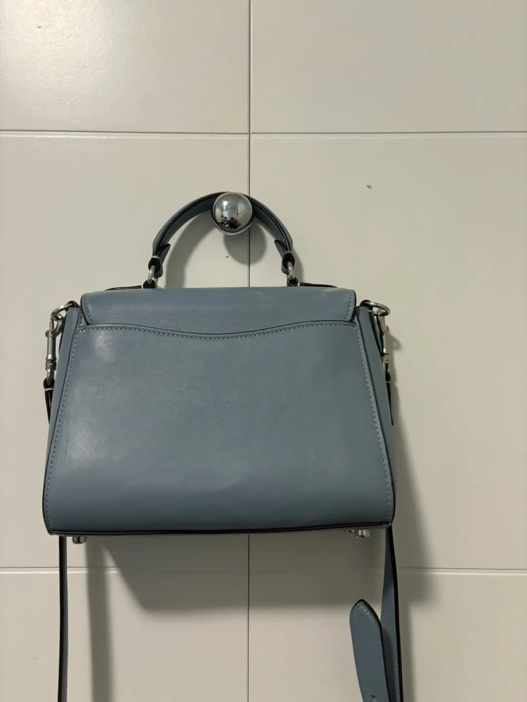 Coach Small Tabby Shoulder Bag in Light Blue image indicator(4)