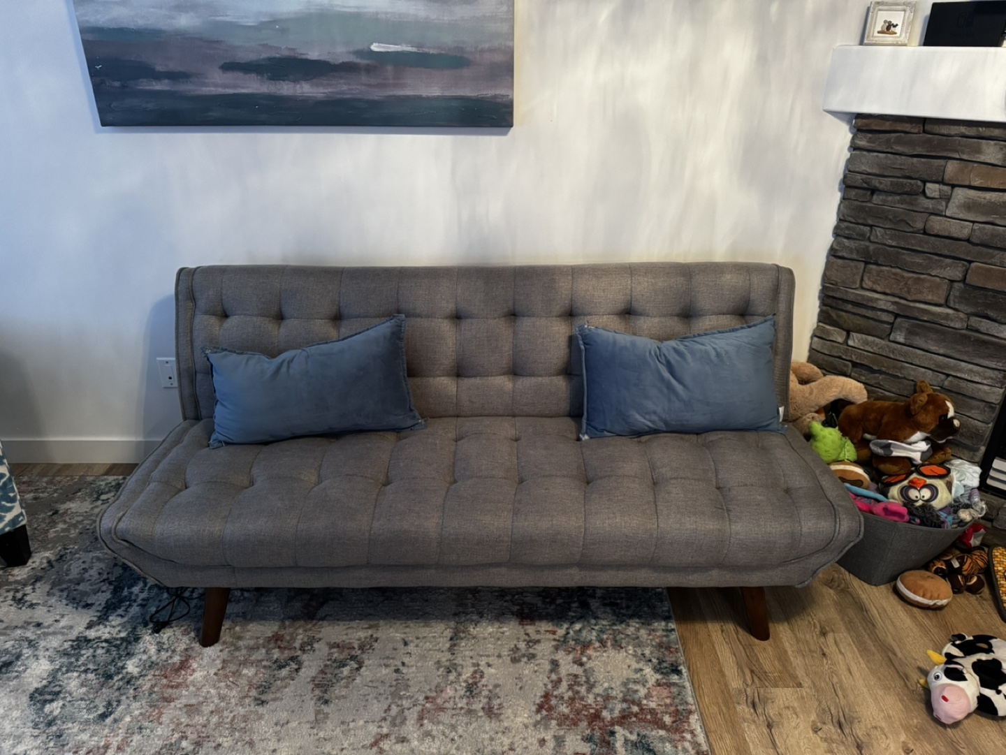 Grey Futon Sofa Bed
